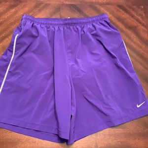 Purple Nike shorts